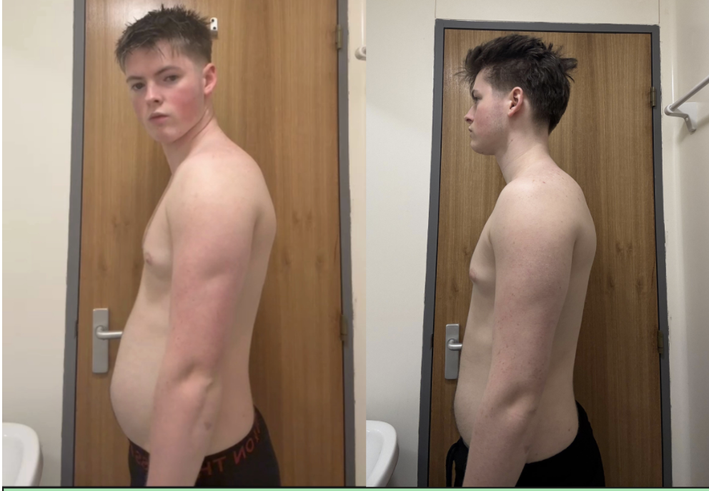 Client side profile before and after transformation